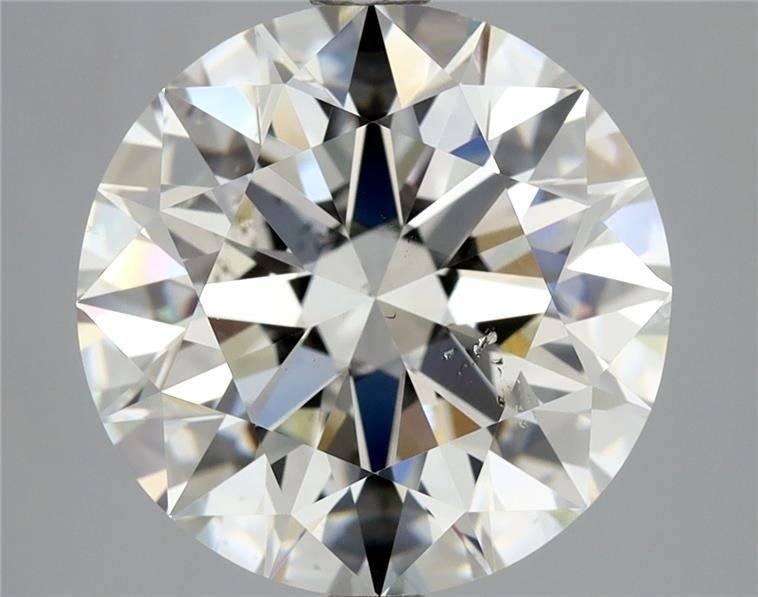 4.51ct I SI2 Rare Carat Ideal Cut Round Diamond
