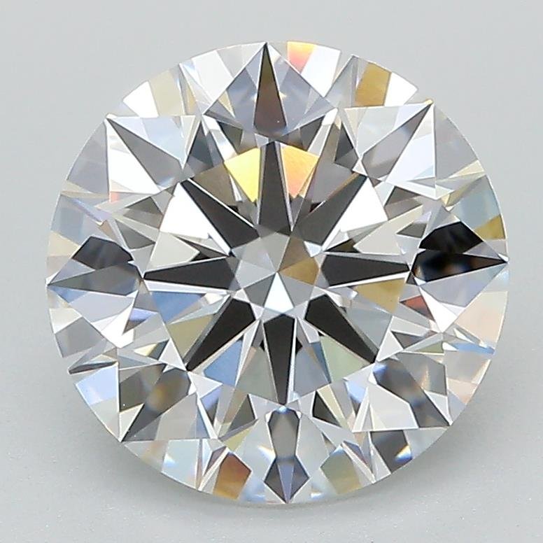 3.07ct D VVS2 Rare Carat Ideal Cut Round Lab Grown Diamond