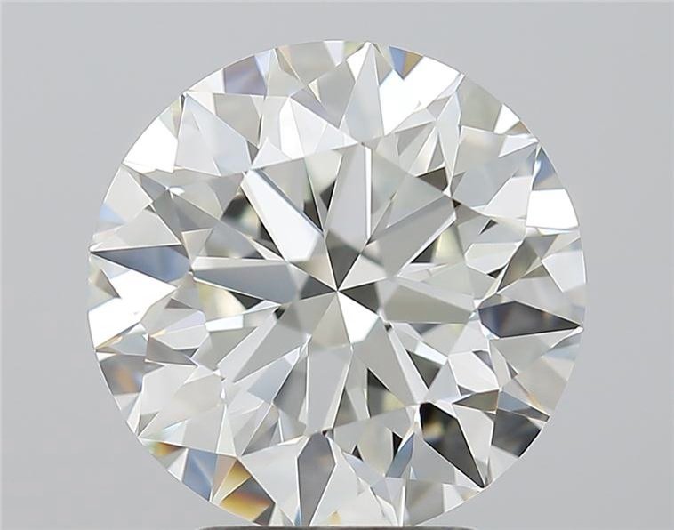 3.17ct J VVS2 Rare Carat Ideal Cut Round Diamond