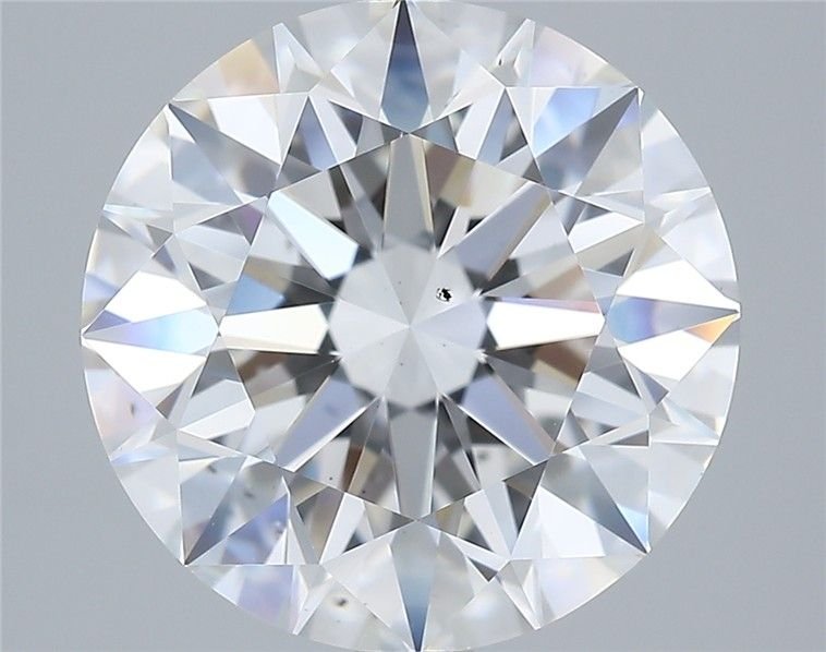 4.08ct F VS2 Rare Carat Ideal Cut Round Diamond