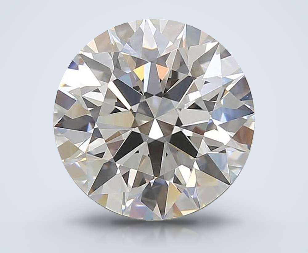 4.07 Carat Round Lab Diamond