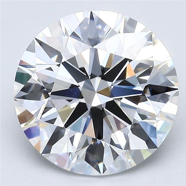 3.57ct D VVS2 Rare Carat Ideal Cut Round Diamond