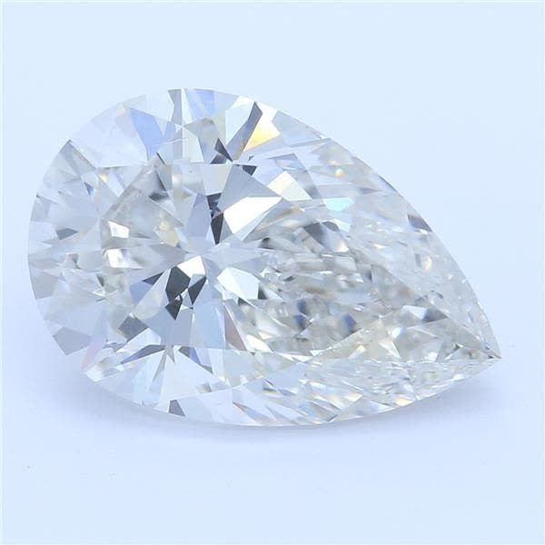 2.18ct H VS2 Rare Carat Ideal Cut Pear Lab Grown Diamond