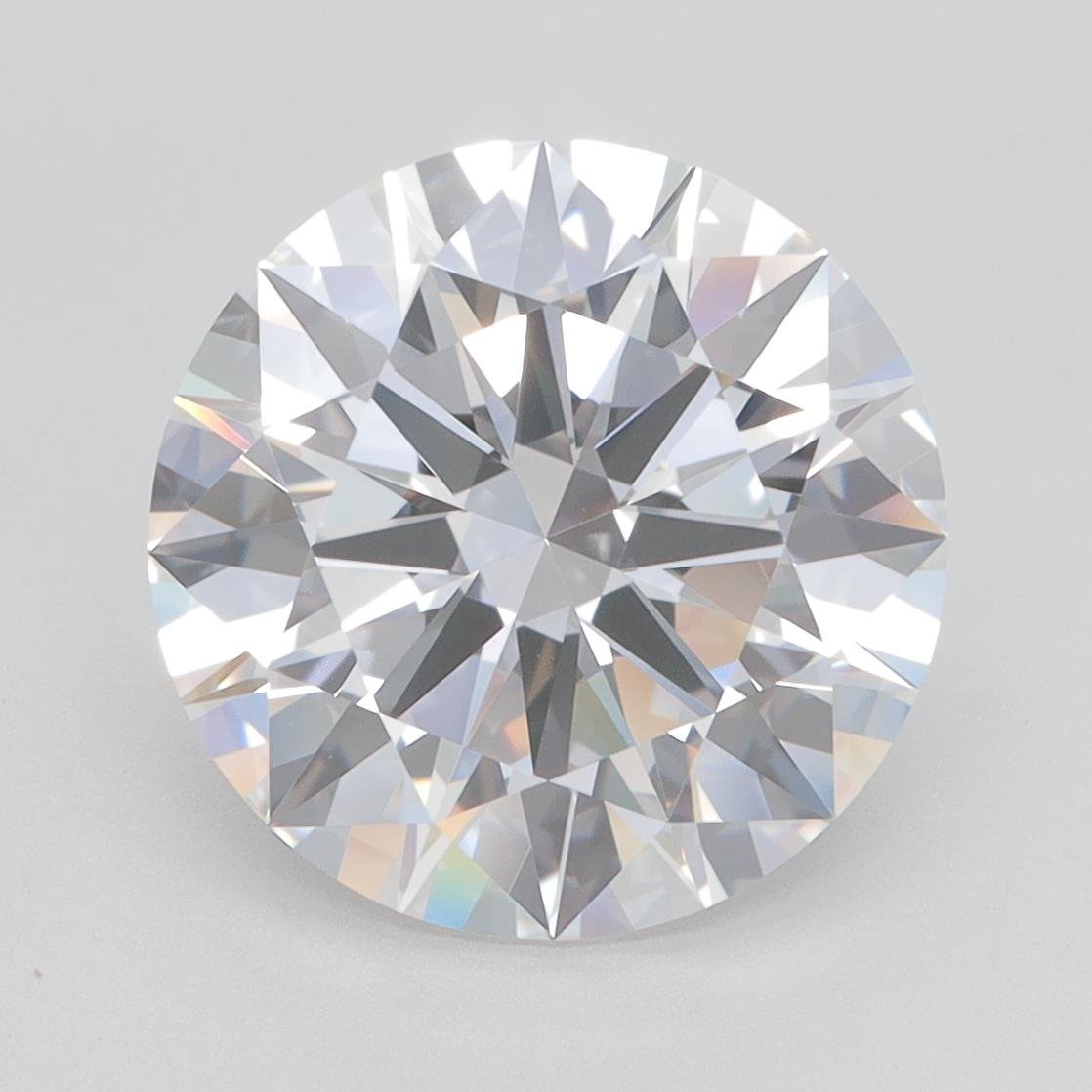 4.52ct D VVS2 Rare Carat Ideal Cut Round Lab Grown Diamond