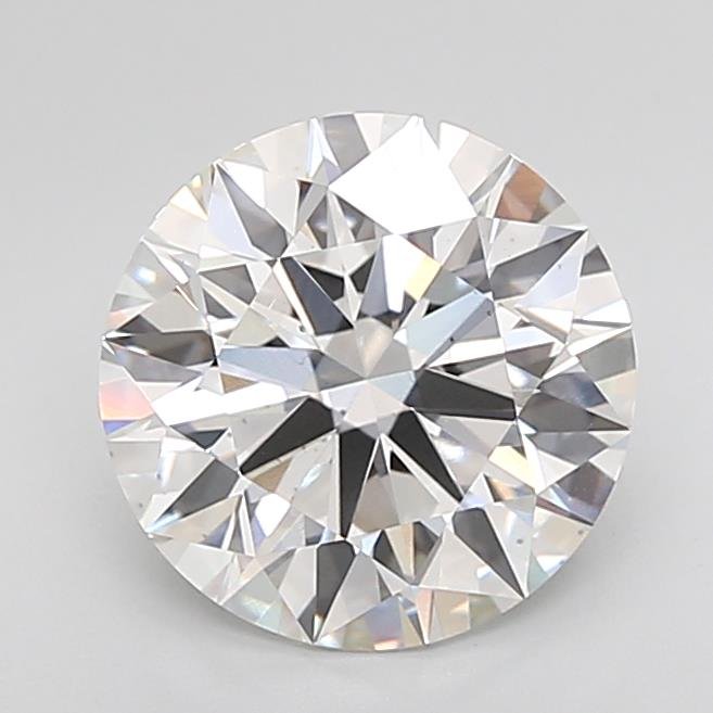 3.05ct D VS2 Rare Carat Ideal Cut Round Lab Grown Diamond