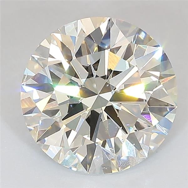 3.07ct J VS2 Rare Carat Ideal Cut Round Lab Grown Diamond