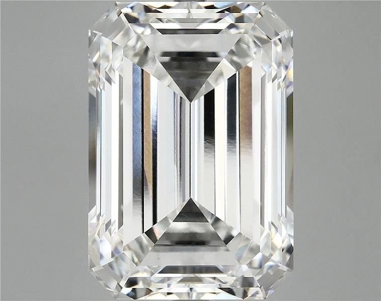 15.24ct F VVS2 Rare Carat Ideal Cut Emerald Lab Grown Diamond