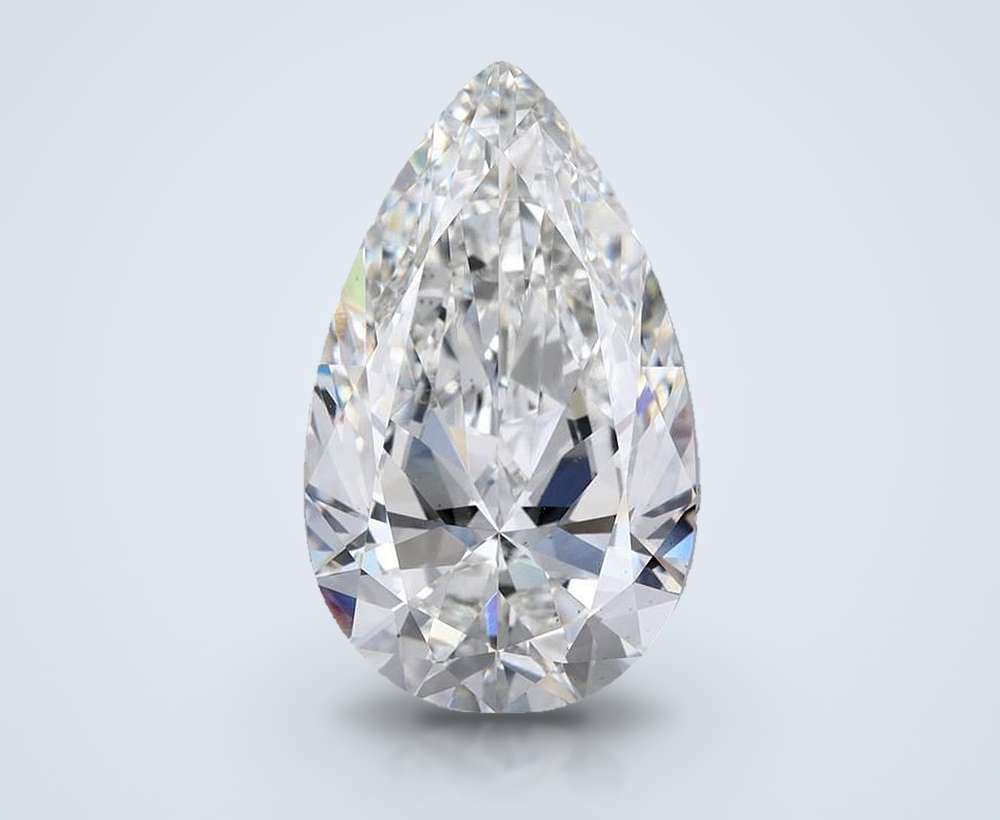 6.87 Carat Pear Lab Diamond