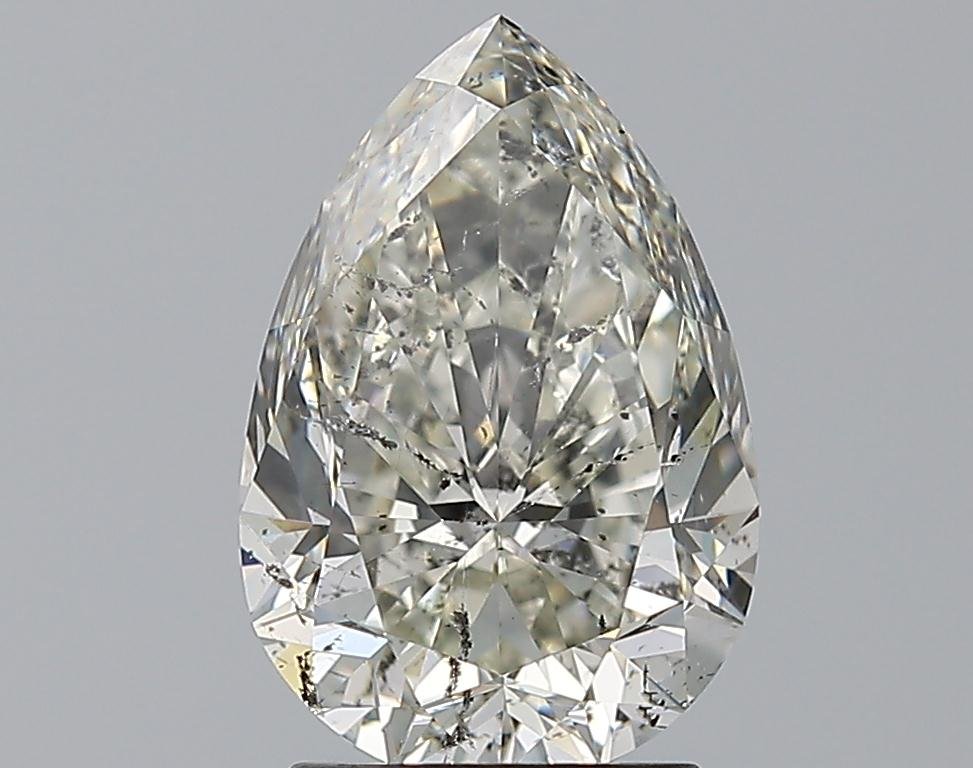 2.51ct J SI2 Very Good Cut Pear Diamond