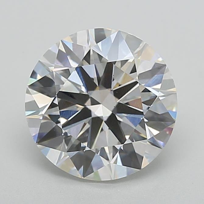 3.04ct H VS1 Rare Carat Ideal Cut Round Lab Grown Diamond