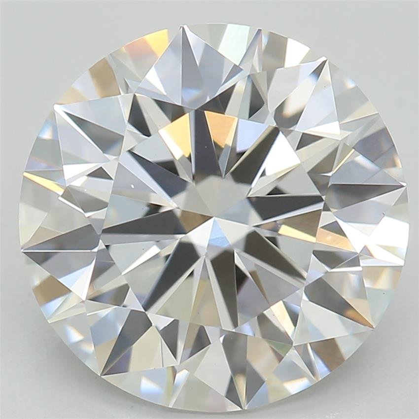 3.09ct E VVS2 Rare Carat Ideal Cut Round Lab Grown Diamond