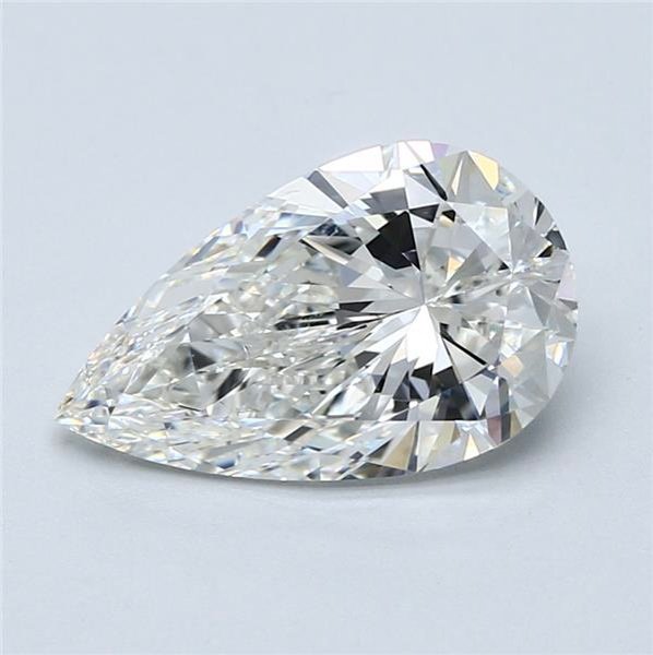 3.01ct H SI1 Rare Carat Ideal Cut Pear Diamond