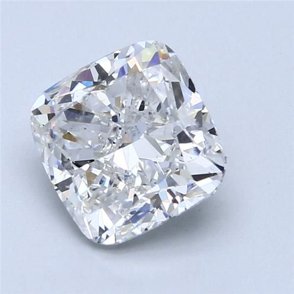 3.01ct F SI1 Rare Carat Ideal Cut Cushion Diamond