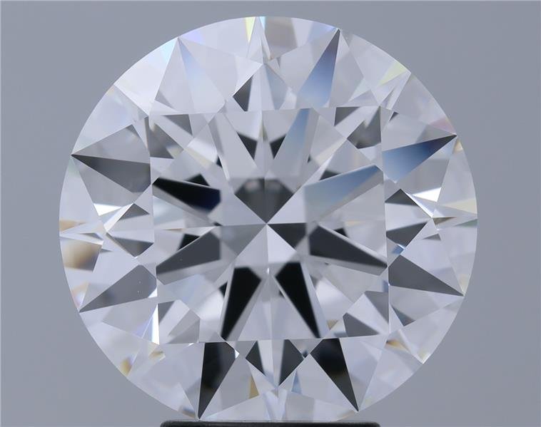 5.08ct F FL Rare Carat Ideal Cut Round Diamond