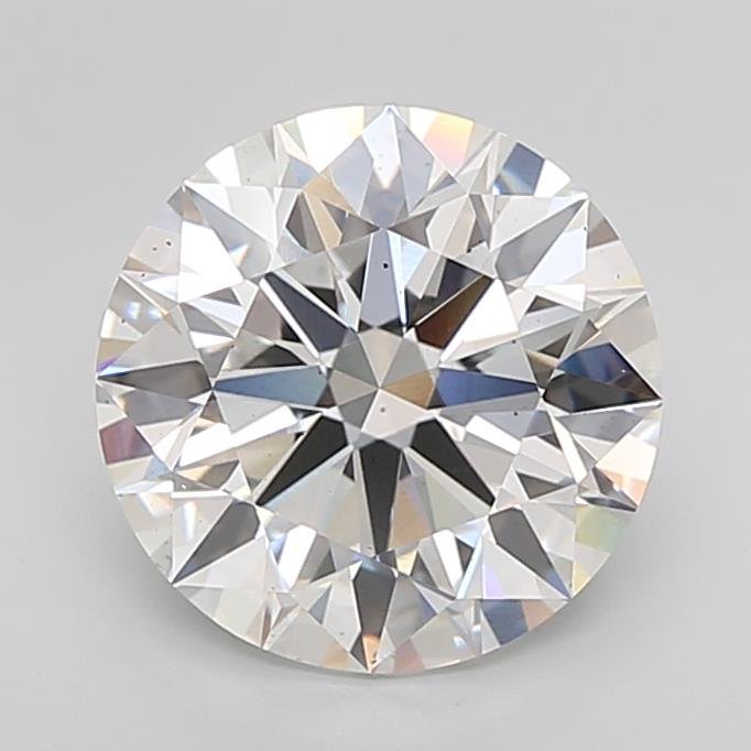 5.06ct E VS2 Rare Carat Ideal Cut Round Lab Grown Diamond