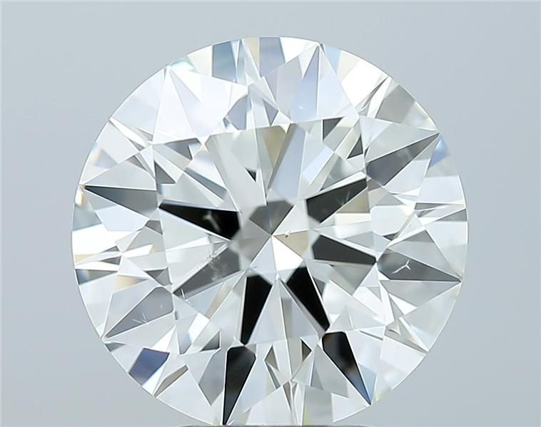 4.08ct J SI1 Rare Carat Ideal Cut Round Diamond
