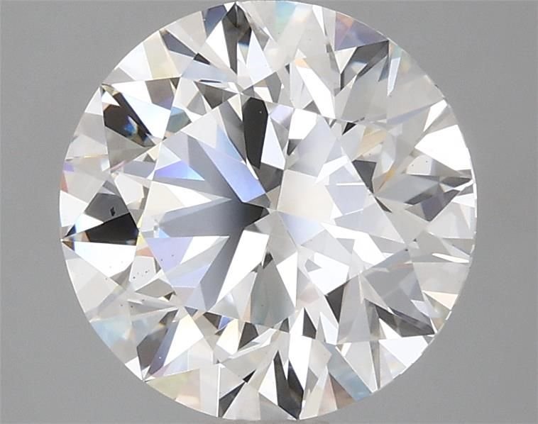 3.26ct G VS2 Rare Carat Ideal Cut Round Lab Grown Diamond