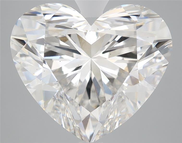 5.85ct F VS2 Rare Carat Ideal Cut Heart Lab Grown Diamond