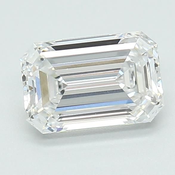 1.07ct D VVS2 Rare Carat Ideal Cut Emerald Lab Grown Diamond