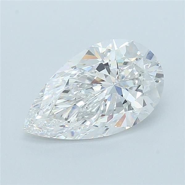 2.81ct E VS2 Rare Carat Ideal Cut Pear Lab Grown Diamond