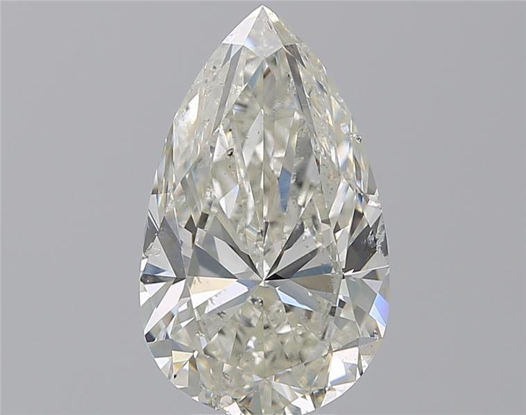 5.00ct J SI2 Rare Carat Ideal Cut Pear Diamond