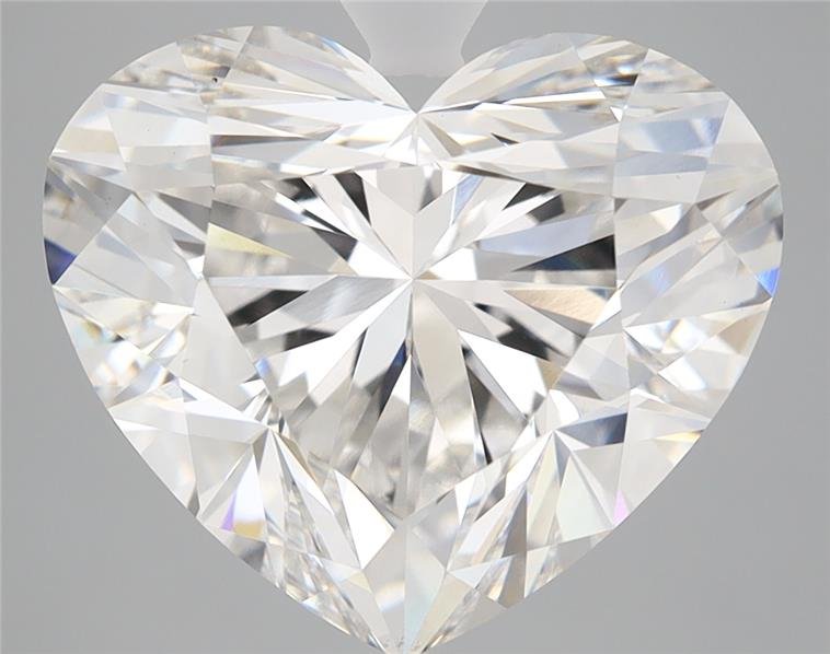 7.15ct F VS1 Rare Carat Ideal Cut Heart Lab Grown Diamond