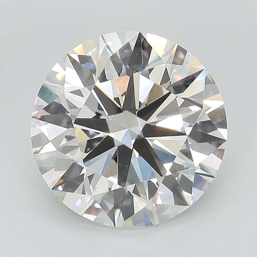 4.39ct F VVS2 Rare Carat Ideal Cut Round Lab Grown Diamond