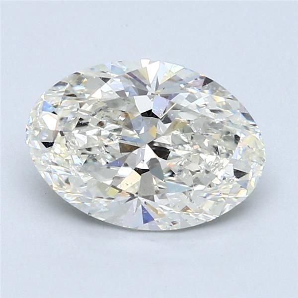 2.50ct J SI2 Rare Carat Ideal Cut Oval Diamond