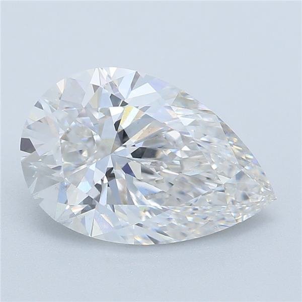 1.60ct E SI1 Rare Carat Ideal Cut Pear Lab Grown Diamond