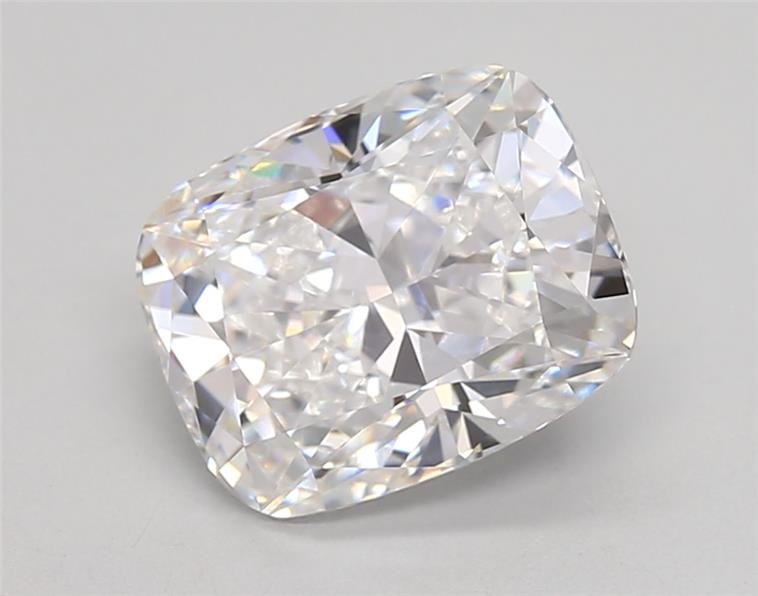 2.57ct E VVS2 Rare Carat Ideal Cut Cushion Lab Grown Diamond