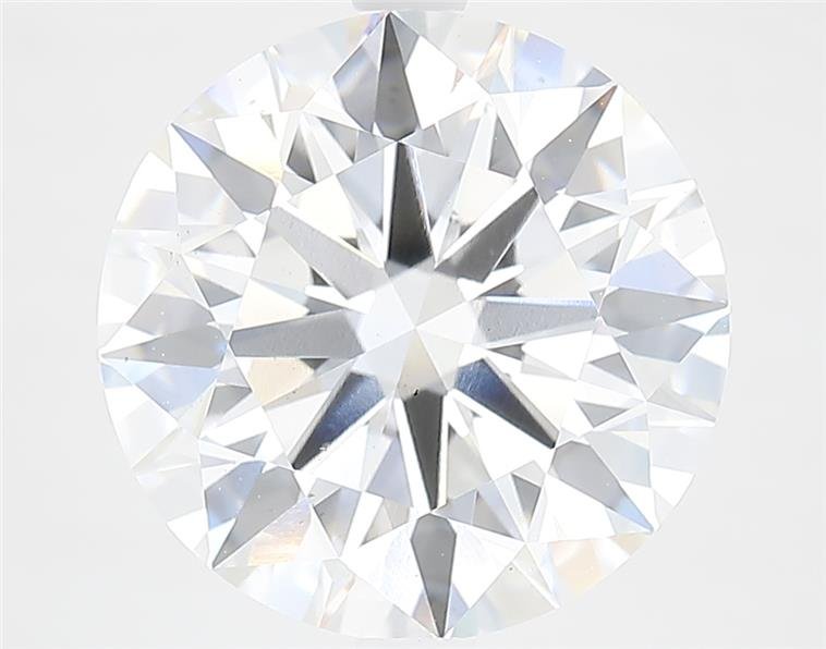 6.18ct F VS2 Rare Carat Ideal Cut Round Lab Grown Diamond