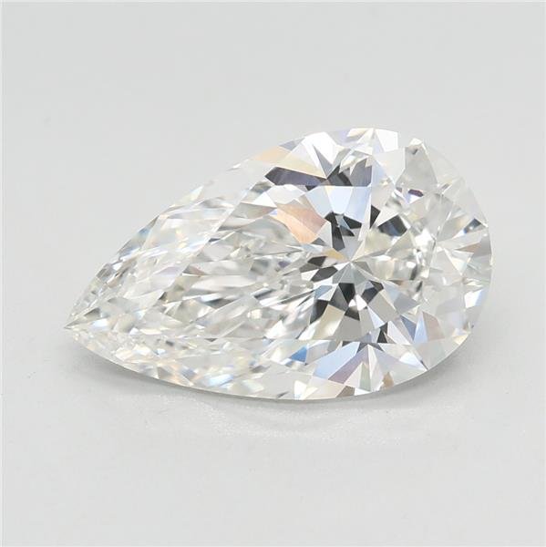 2.07ct F VVS2 Rare Carat Ideal Cut Pear Lab Grown Diamond