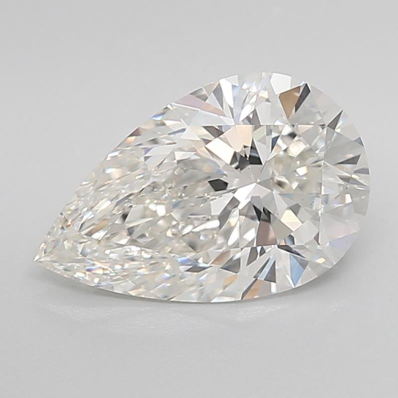 3.57ct H VS1 Rare Carat Ideal Cut Pear Lab Grown Diamond