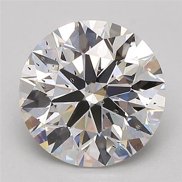 2.54ct H SI2 Rare Carat Ideal Cut Round Lab Grown Diamond