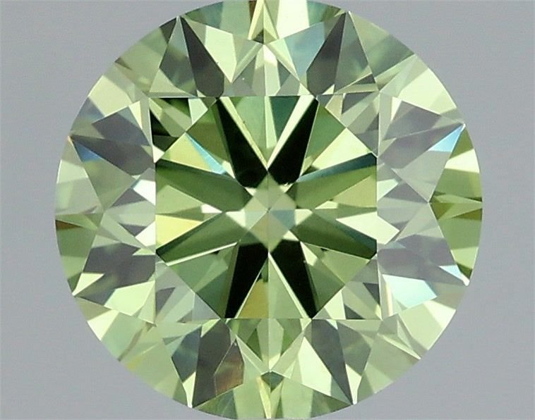 1.62 Ct. Fancy Vivid Green Round Lab Diamond
