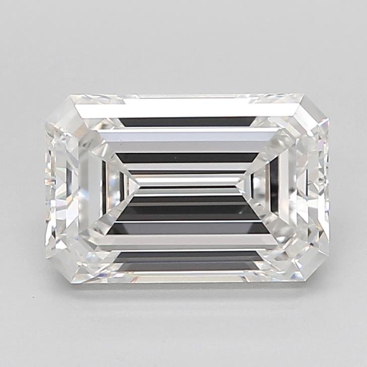 2.53ct F VS1 Rare Carat Ideal Cut Emerald Lab Grown Diamond