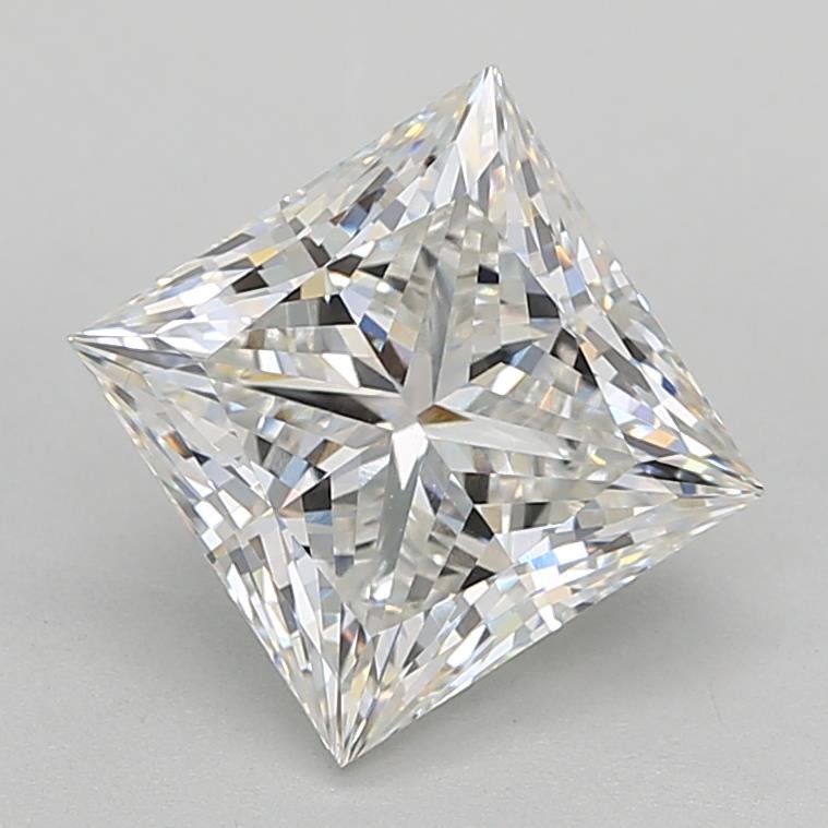 4.08ct F VS1 Rare Carat Ideal Cut Princess Lab Grown Diamond