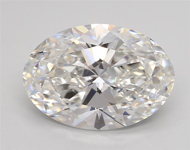 4.02ct F VVS2 Rare Carat Ideal Cut Oval Lab Grown Diamond