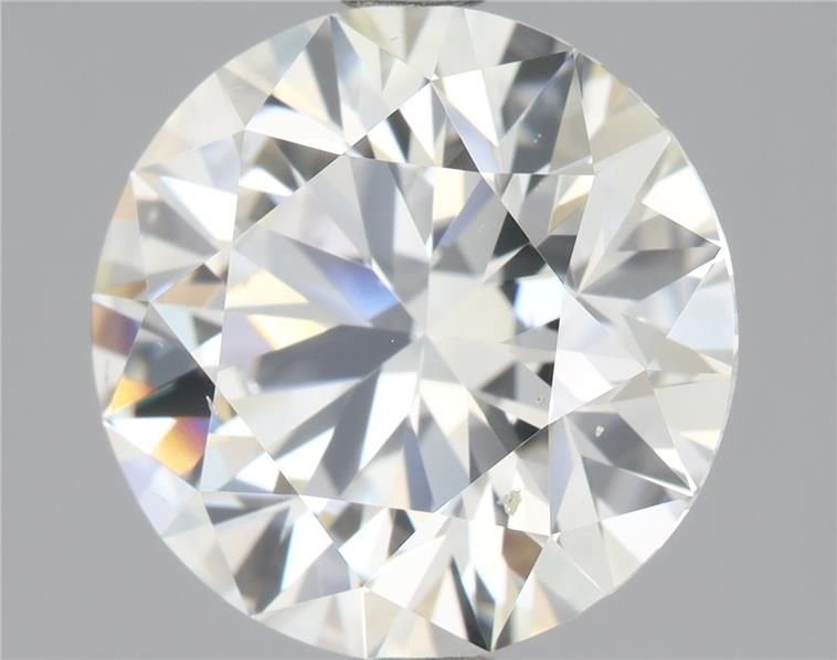 2.04ct K SI1 Rare Carat Ideal Cut Round Diamond