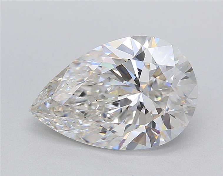 2.97ct F VS2 Rare Carat Ideal Cut Pear Lab Grown Diamond