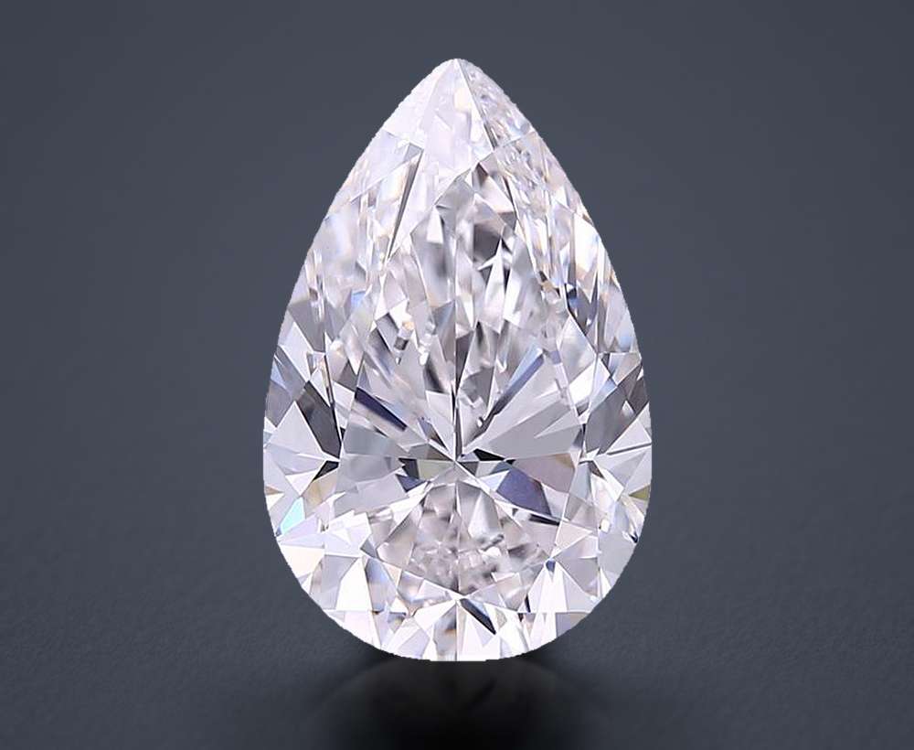 5.50 Carat Pear Lab Diamond