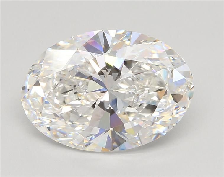 5.56ct E VVS2 Rare Carat Ideal Cut Oval Lab Grown Diamond