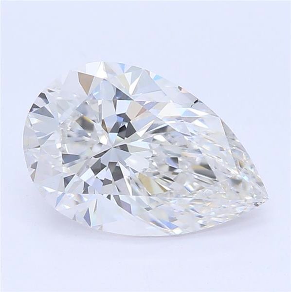 1.12ct E SI1 Rare Carat Ideal Cut Pear Lab Grown Diamond