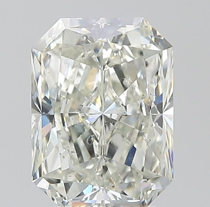 3.02ct J SI2 Rare Carat Ideal Cut Radiant Diamond
