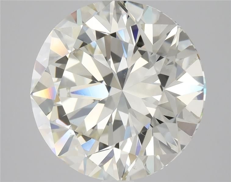 3.01ct J VS2 Rare Carat Ideal Cut Round Diamond