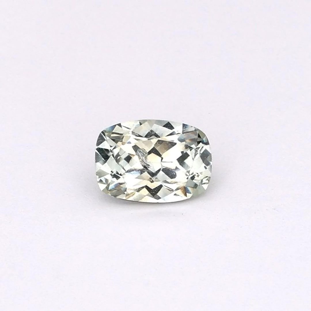 0.91 Carat Yellow Cushion Sapphire