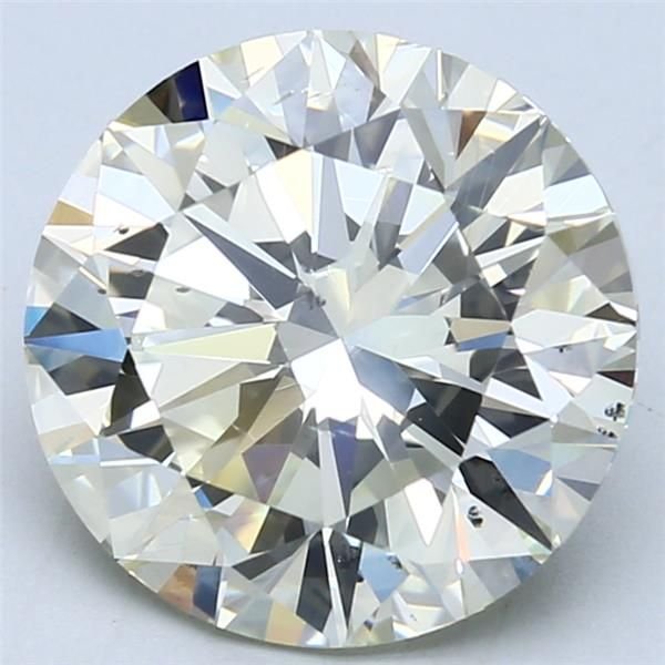 5.07ct J SI2 Very Good Cut Round Diamond