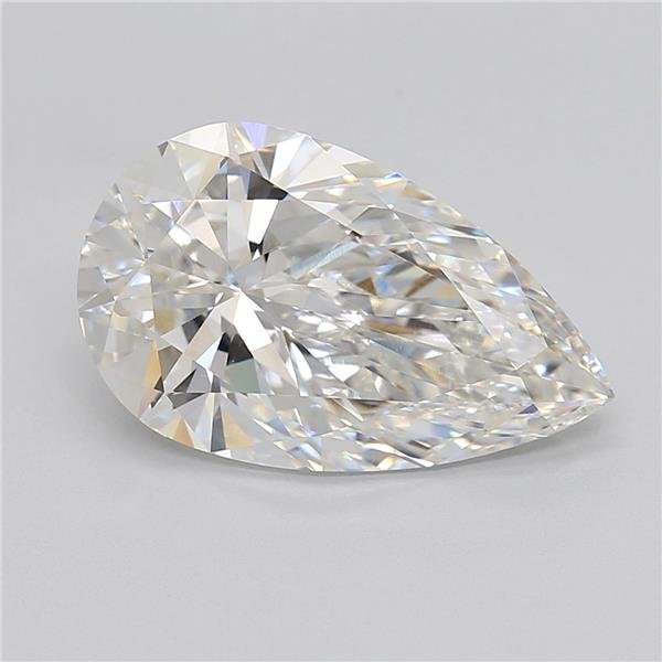 7.05ct E VVS2 Rare Carat Ideal Cut Pear Lab Grown Diamond