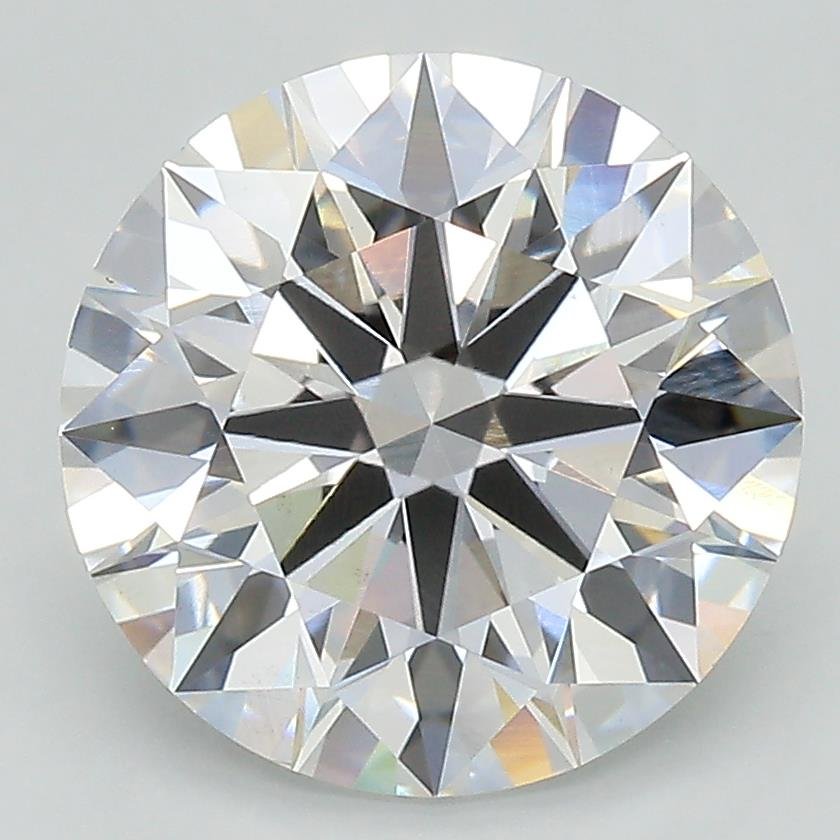 4.17ct D VS2 Rare Carat Ideal Cut Round Lab Grown Diamond