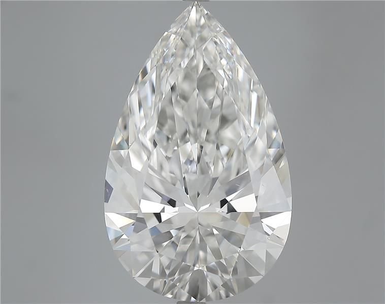 10.02ct F VS2 Rare Carat Ideal Cut Pear Diamond